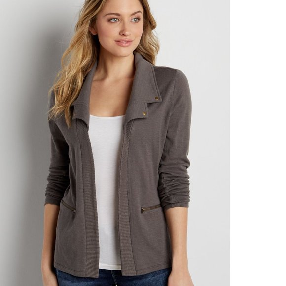 Maurices Sweaters - SOLD Maurices Gray Open Front Cardigan Sweater M